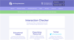 Desktop Screenshot of hiv-druginteractions.org