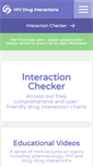 Mobile Screenshot of hiv-druginteractions.org