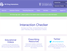 Tablet Screenshot of hiv-druginteractions.org